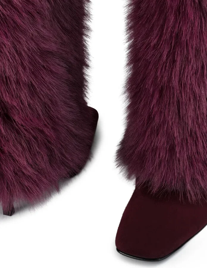 110mm Andy suede cuffed boots - Image 4