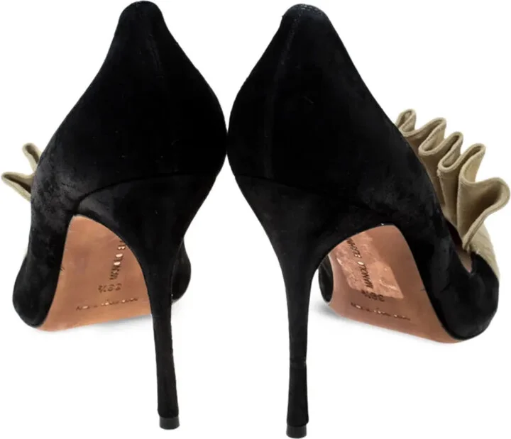 110mm Arleti suede frill pumps - Image 3