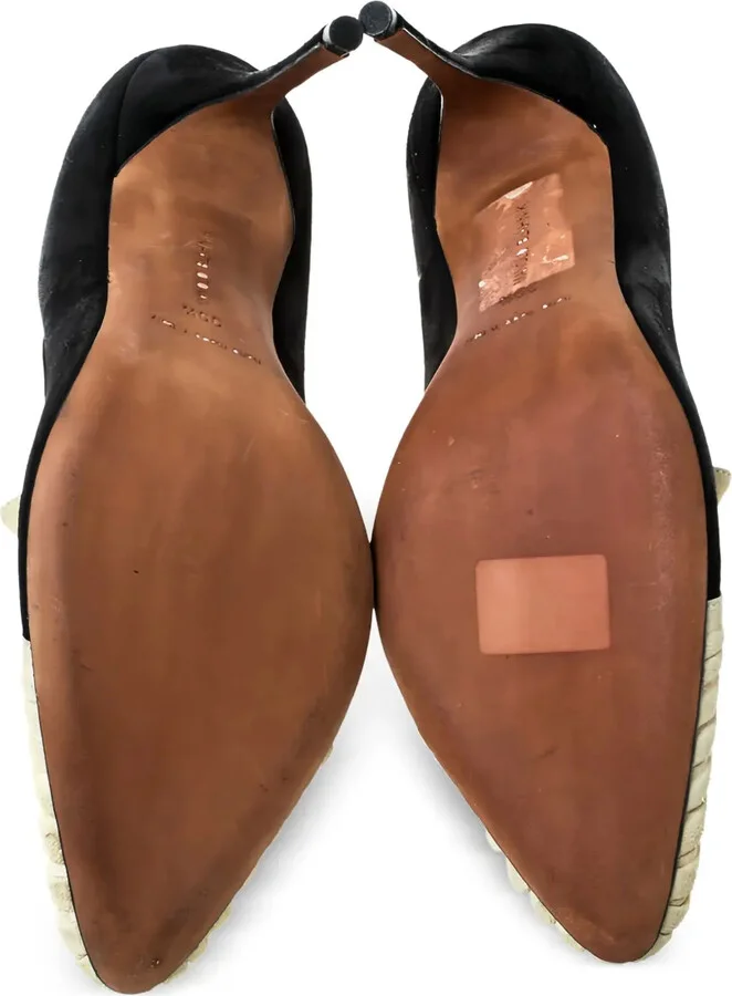 110mm Arleti suede frill pumps - Image 4