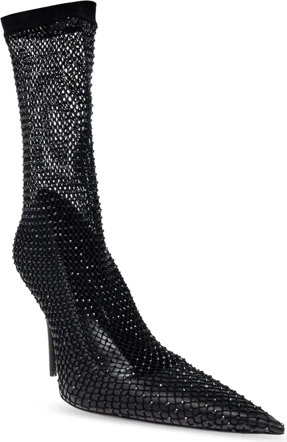 110mm Avenue fishnet booties - Image 2