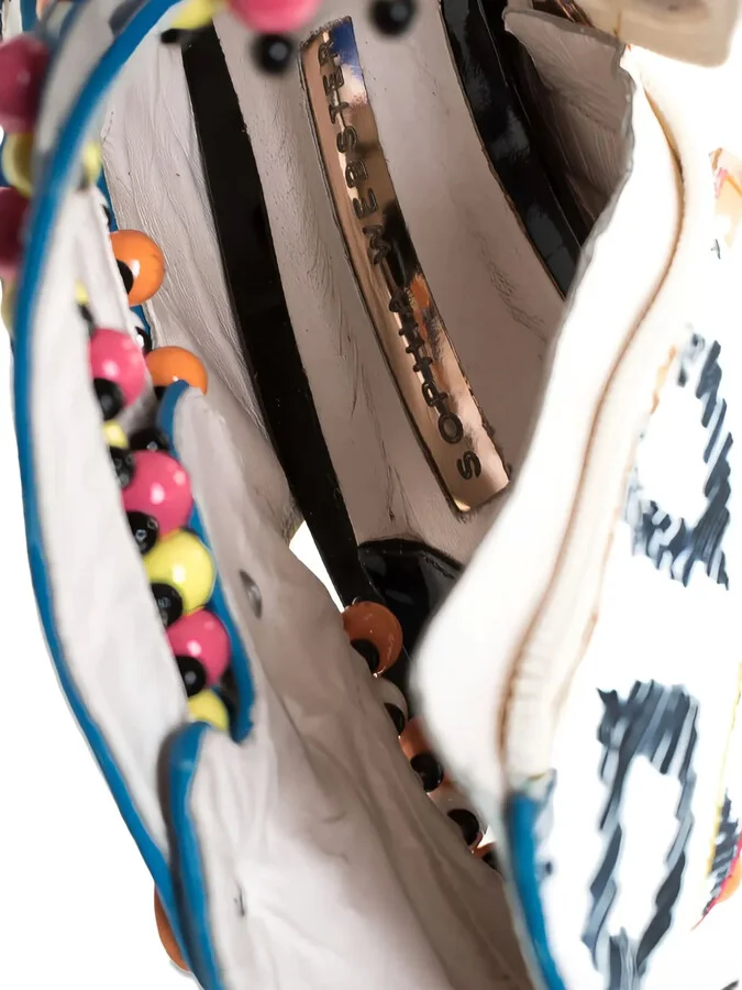 110mm Beaded Caged Sandals - Image 4