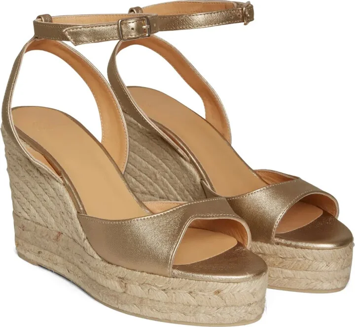 110mm Blair ankle-strap wedge espadrilles - Image 2