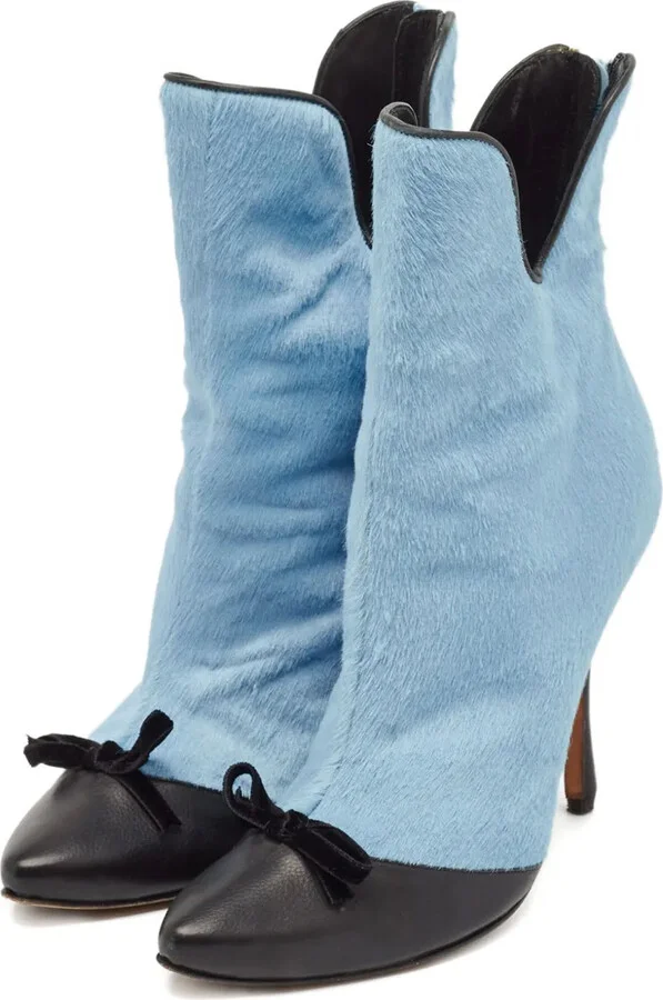 110mm Bow Ankle Boots - Image 2