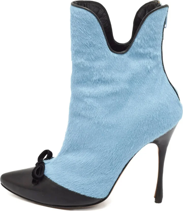 110mm Bow Ankle Boots