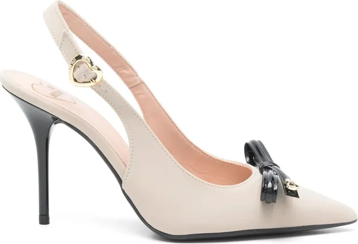 110mm Bow-Embellished Pumps