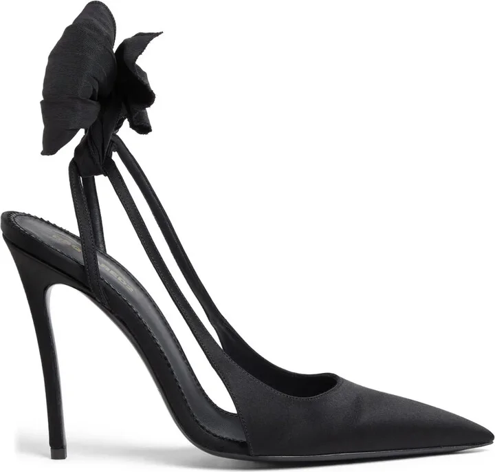110mm Bow-Embellished Pumps