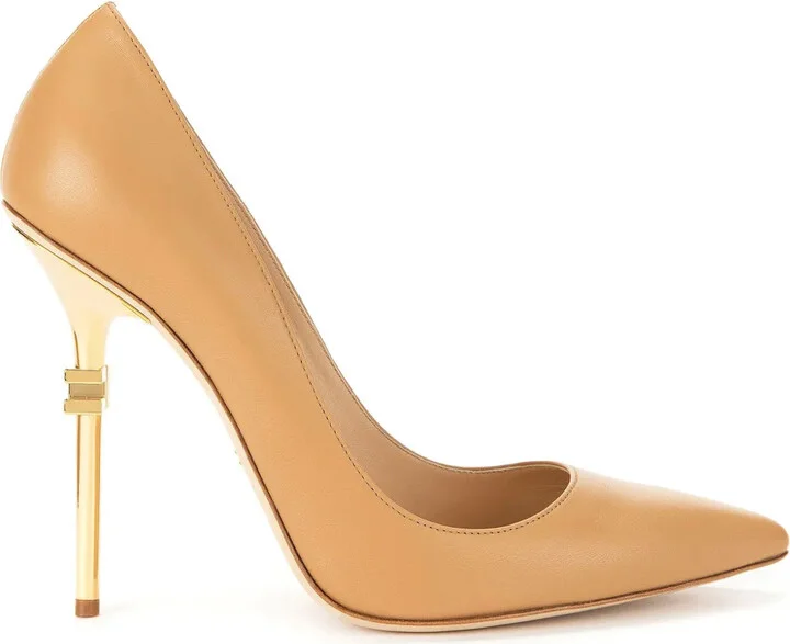 110mm Branded-Heel Pumps