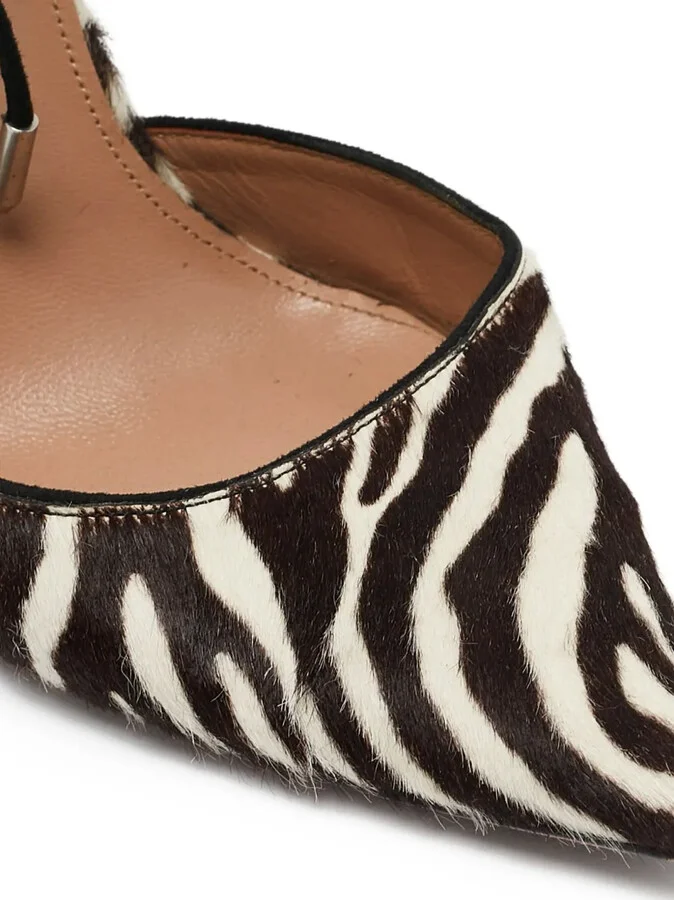 110mm Candance zebra-print pumps - Image 5