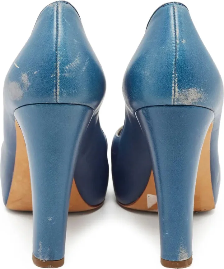 110mm Cap-Toe Platform Pumps - Image 4