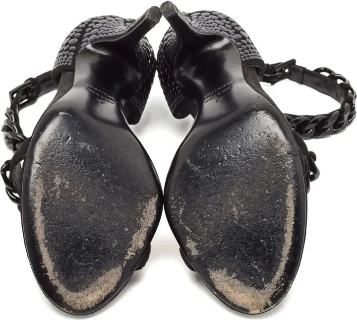 110mm Chain Embellishment Sandals - Image 3