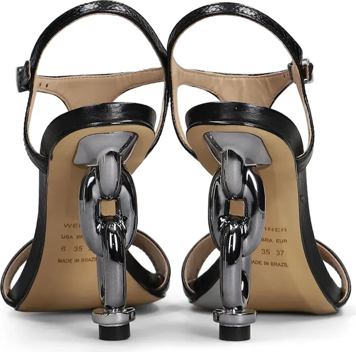 110mm Chain-Heel Sandals - Image 3