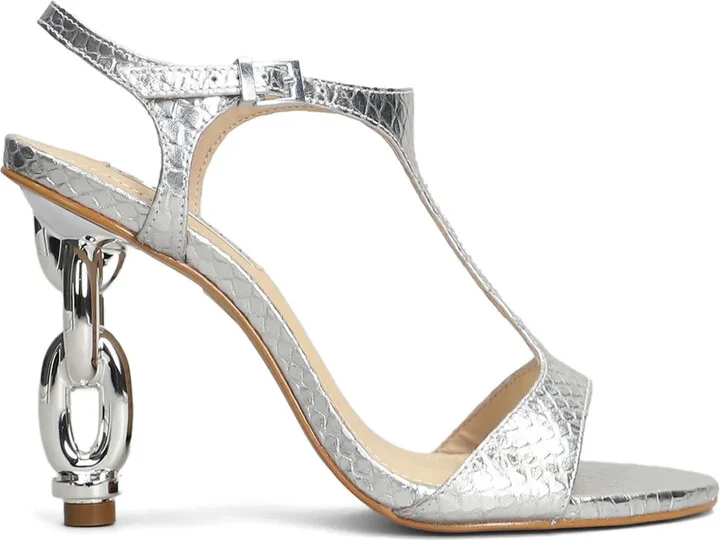 110mm Chain-Heel Sandals