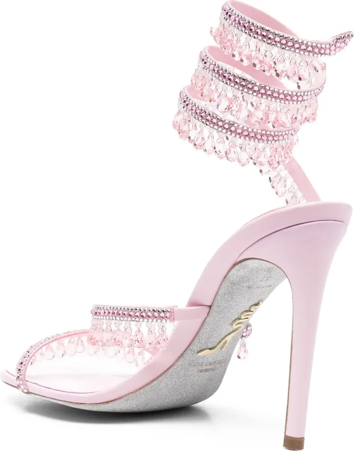 110mm Chandelier crystal-embellished sandals - Image 3