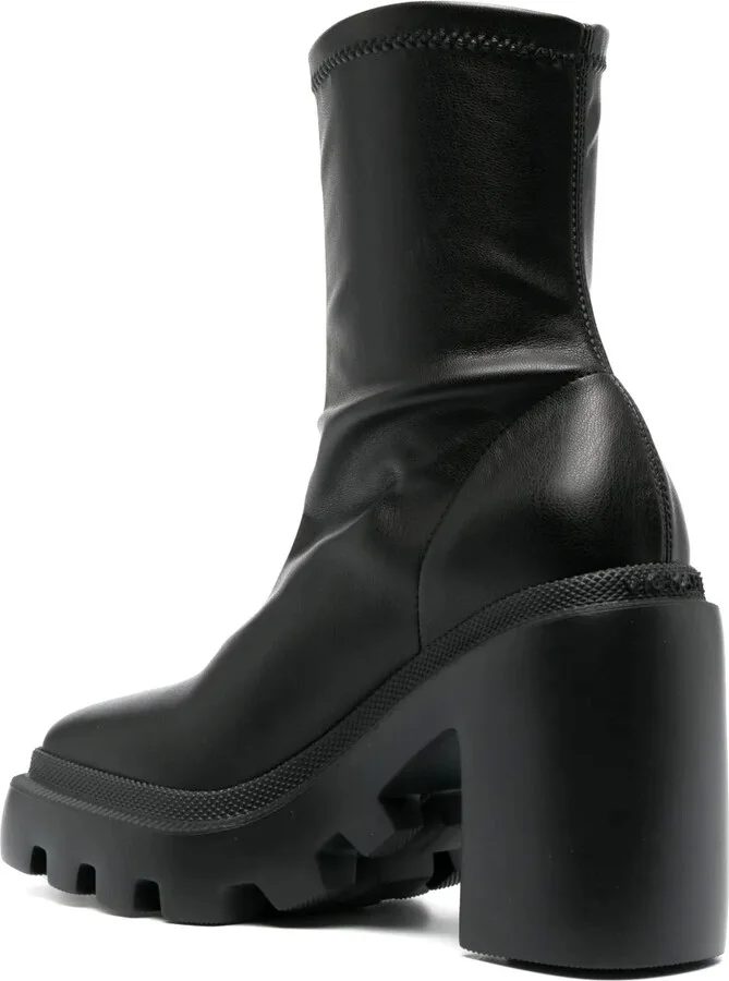 110mm Chunky Leather Boots - Image 3