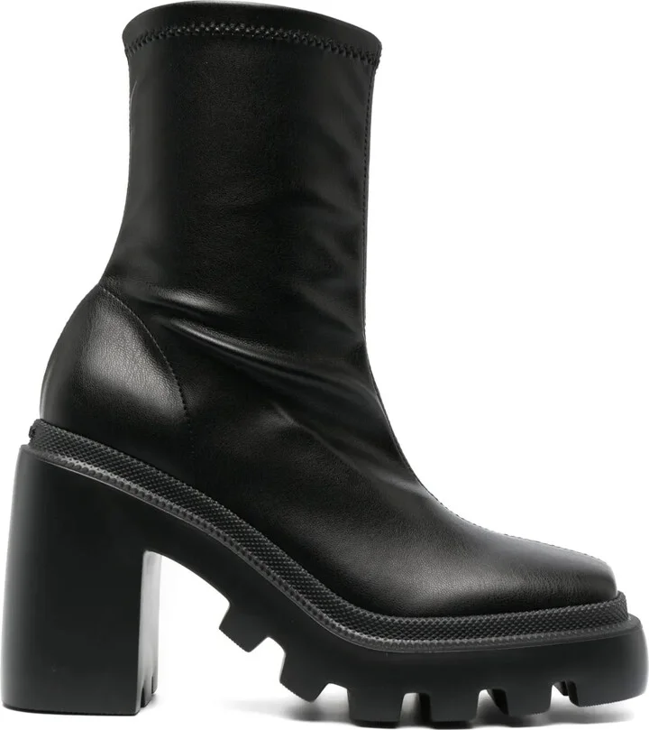110mm Chunky Leather Boots