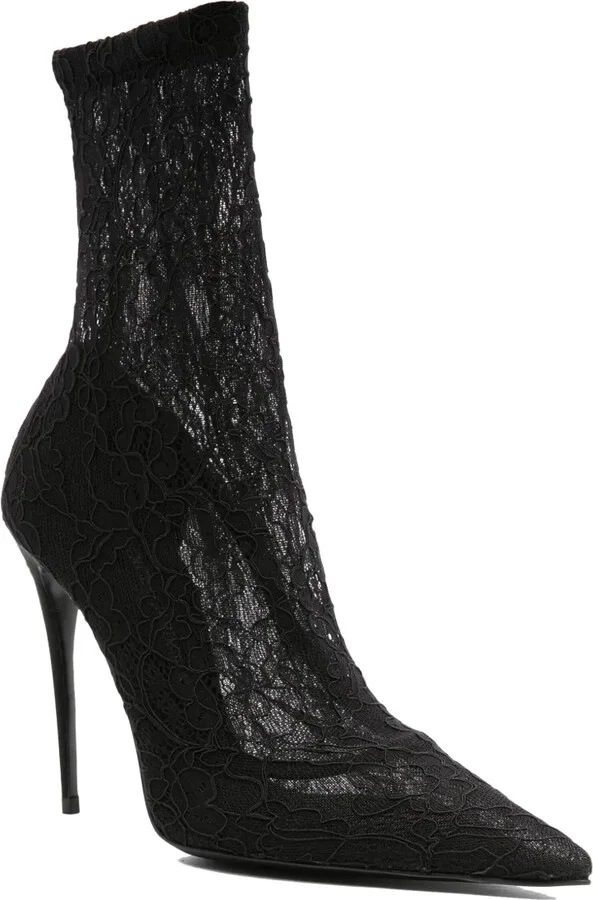 110mm Corded-Lace Boots - Image 2