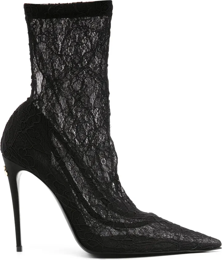 110mm Corded-Lace Boots