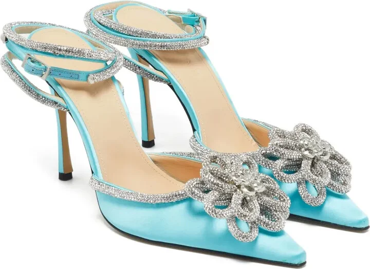 110mm Crystal-Embellished Heeled Pumps - Image 2