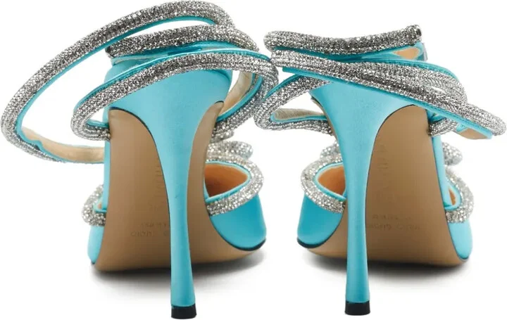 110mm Crystal-Embellished Heeled Pumps - Image 3