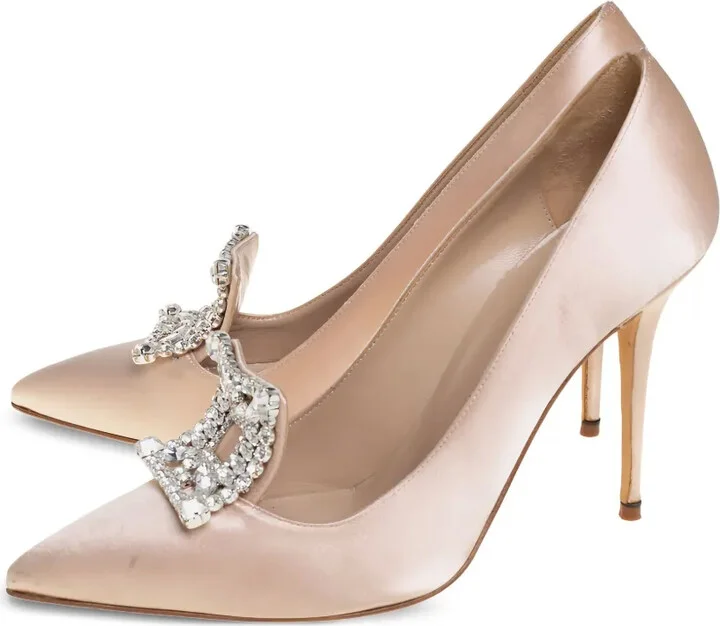 110mm Crystal-Embellished Heeled Pumps - Image 2