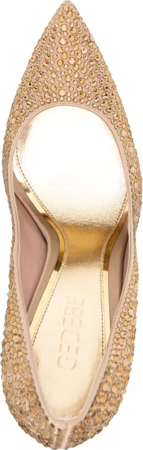 110mm Crystal-Embellished Leather Pumps - Image 4