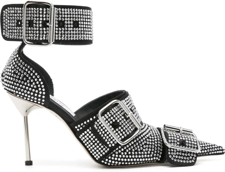 110mm Crystal-Embellished Pumps