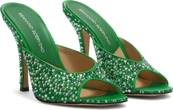 110mm Crystal-Embellished Sandals - Image 2