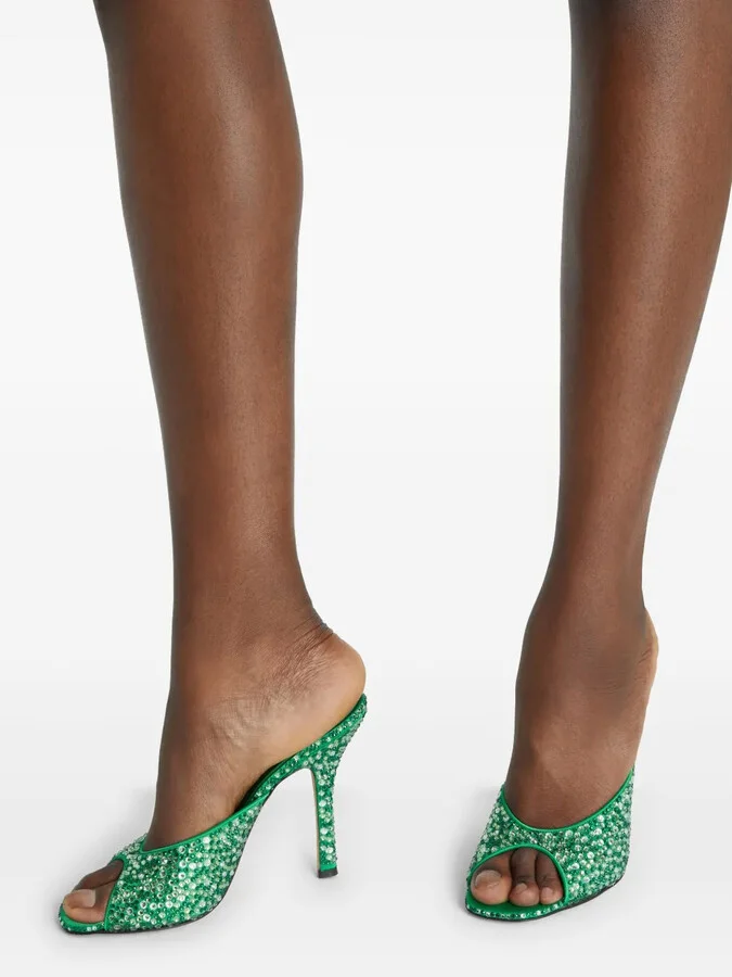 110mm Crystal-Embellished Sandals - Image 5