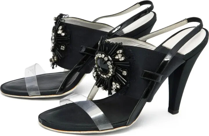 110mm Crystal-Embellished Sandals - Image 2