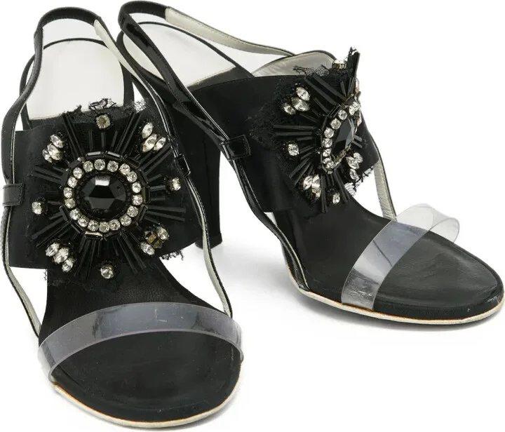 110mm Crystal-Embellished Sandals - Image 4