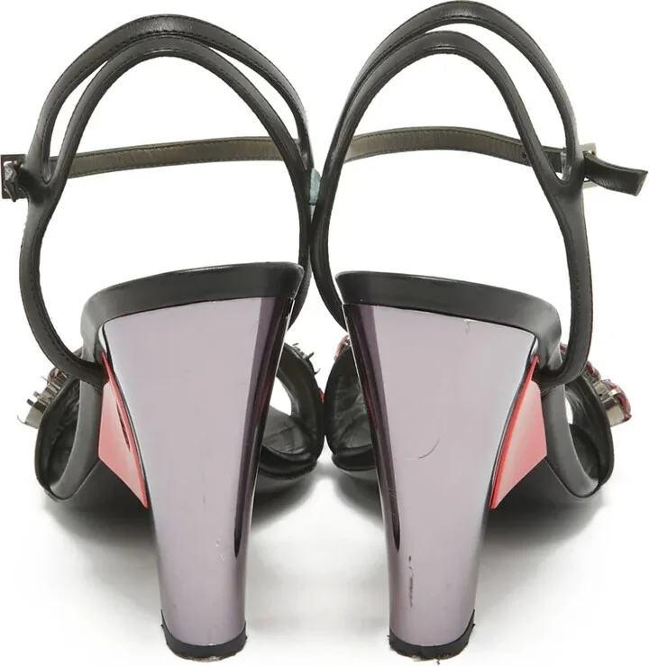 110mm Crystal-Embellished Sandals - Image 4