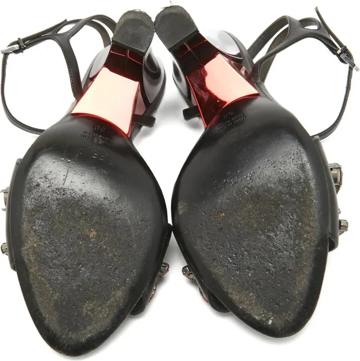 110mm Crystal-Embellished Sandals - Image 5