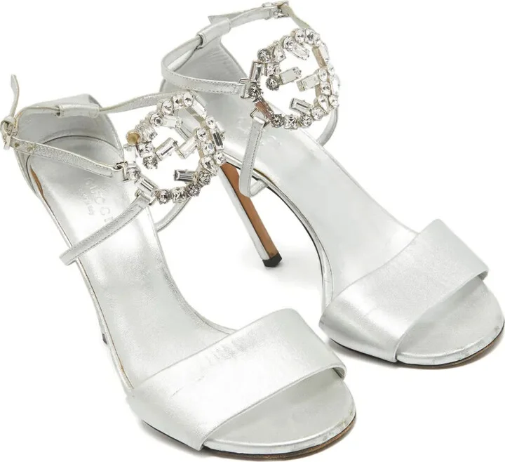 110mm Crystal-Embellished Sandals - Image 2