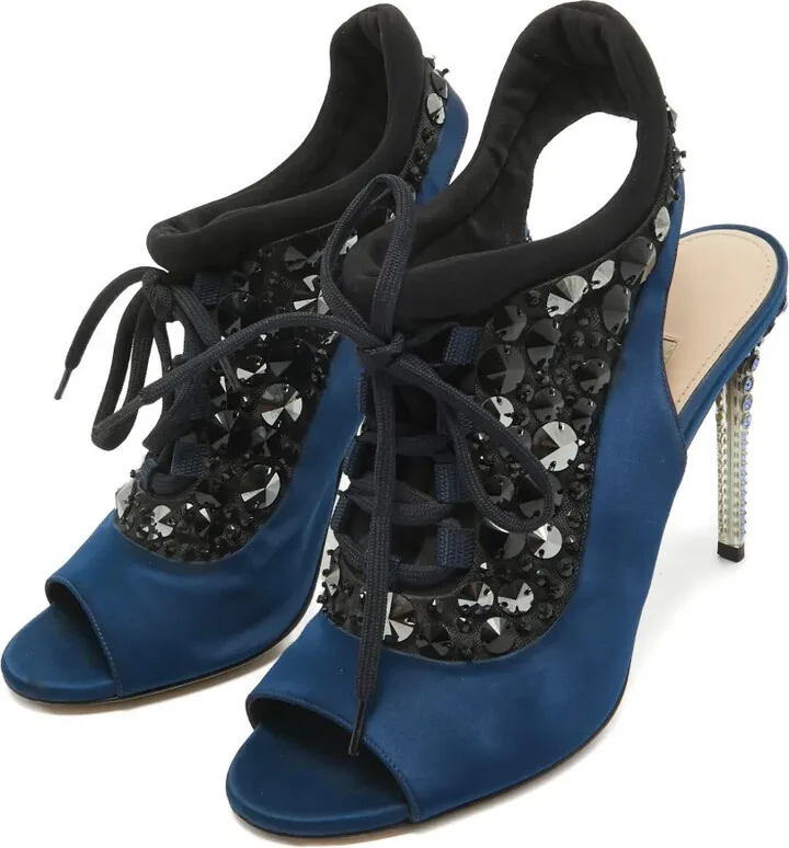 110mm Crystal-Embellished Sandals - Image 2