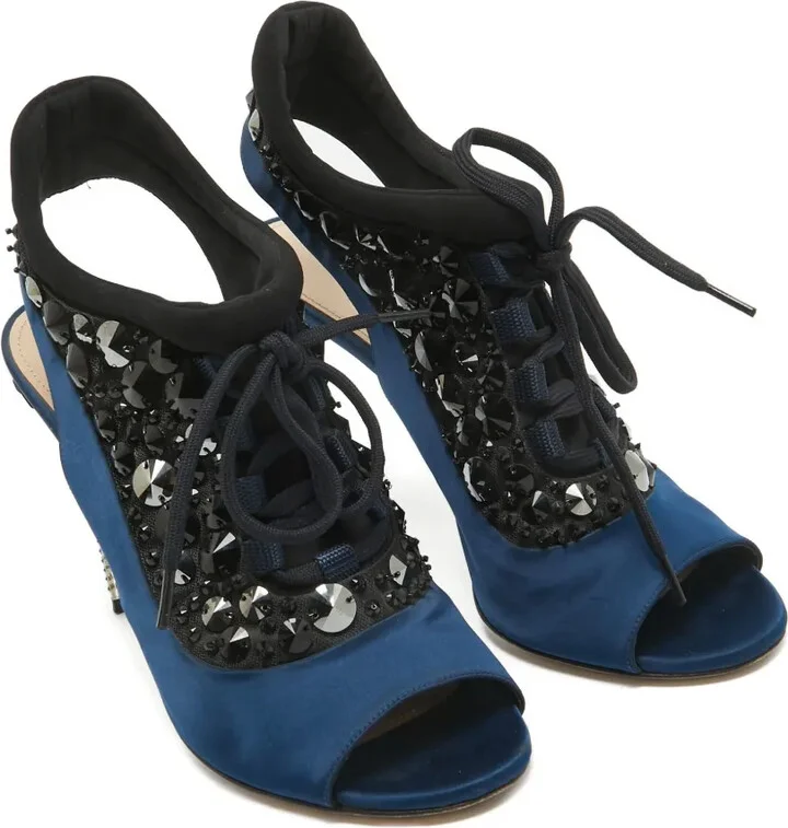 110mm Crystal-Embellished Sandals - Image 4