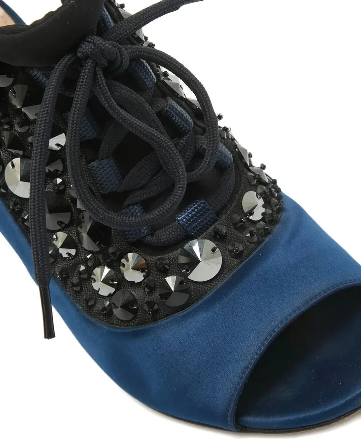 110mm Crystal-Embellished Sandals - Image 5