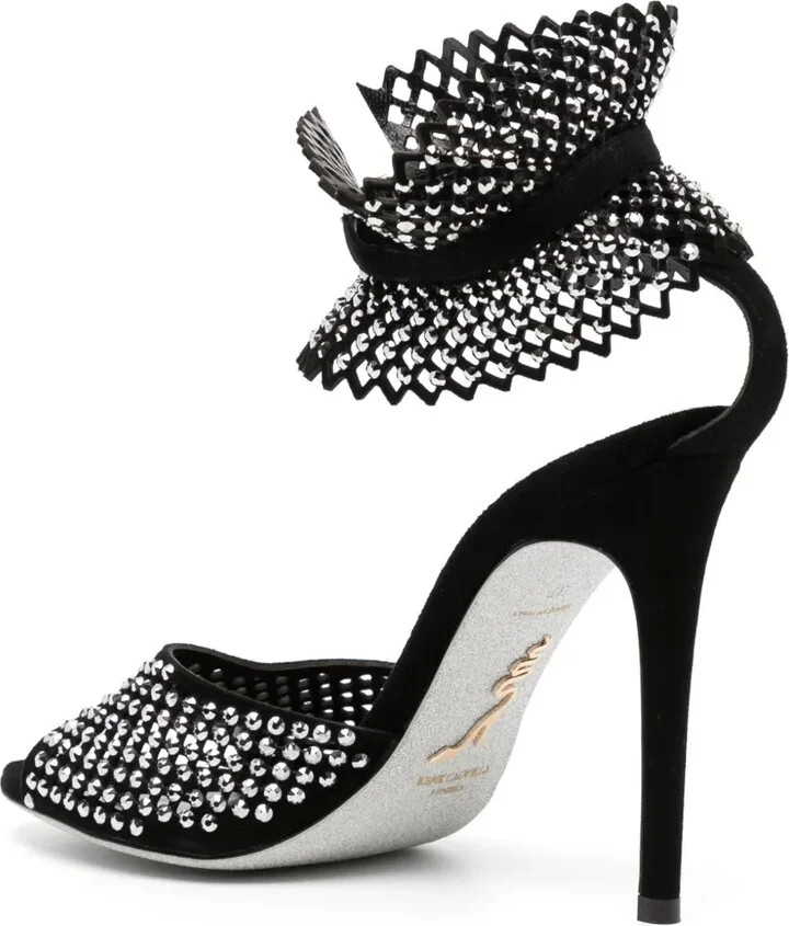 110mm Crystal-Embellished Sandals - Image 3
