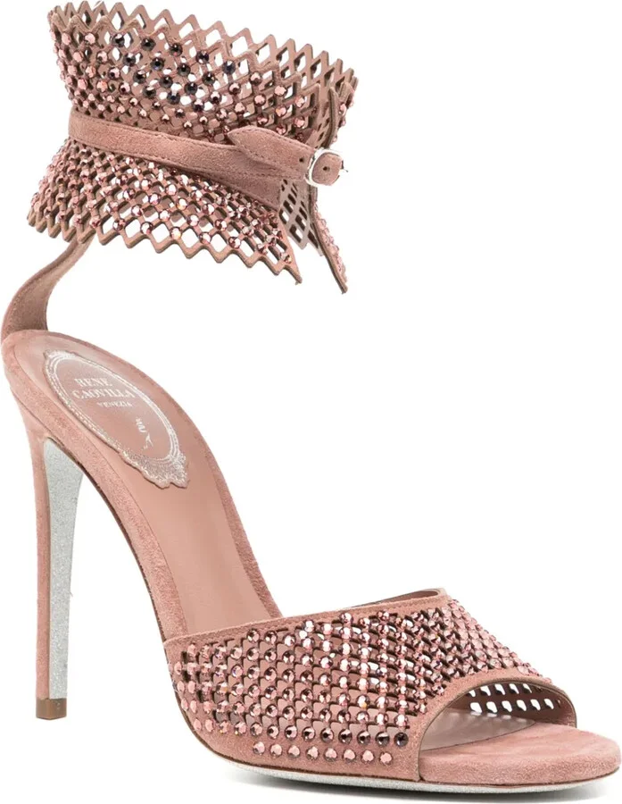 110mm Crystal-Embellished Sandals - Image 2