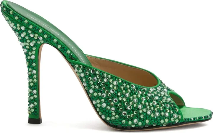 110mm Crystal-Embellished Sandals