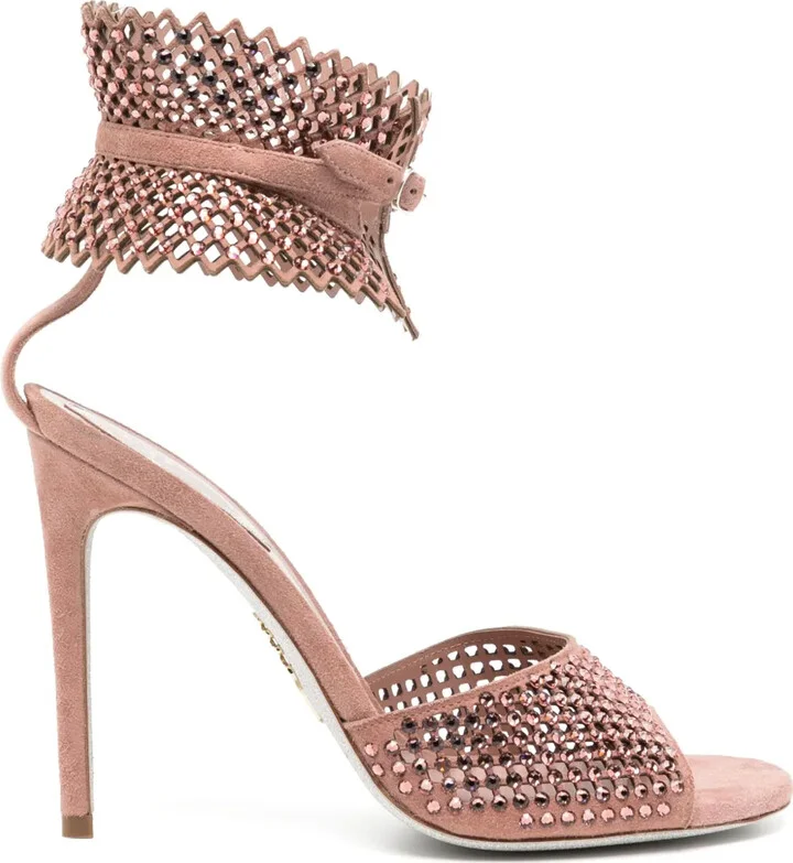 110mm Crystal-Embellished Sandals