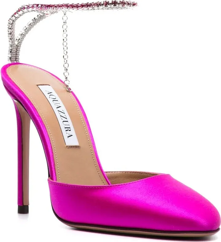 110mm Crystal-Embellished Satin Pumps - Image 2