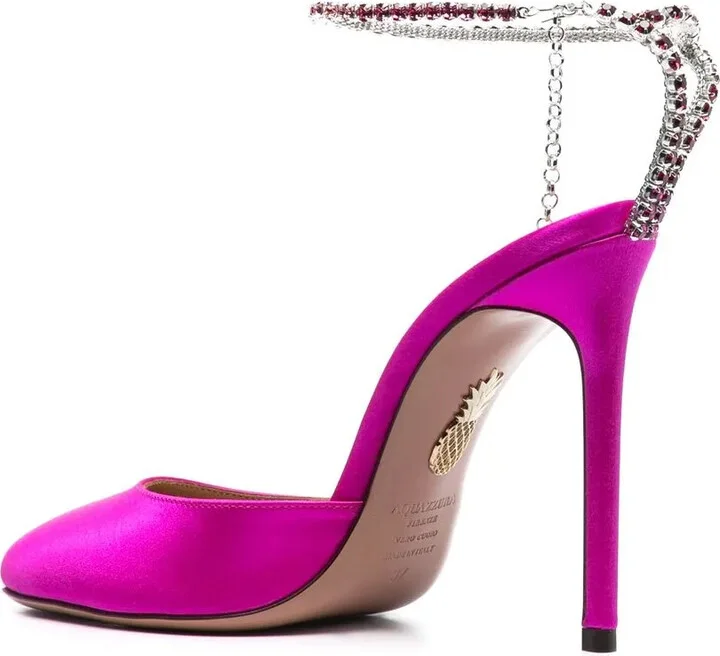110mm Crystal-Embellished Satin Pumps - Image 3