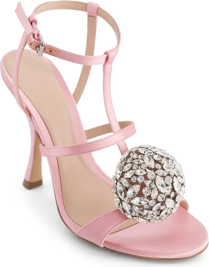 110mm Crystal-Embellished Slingback Sandals - Image 2