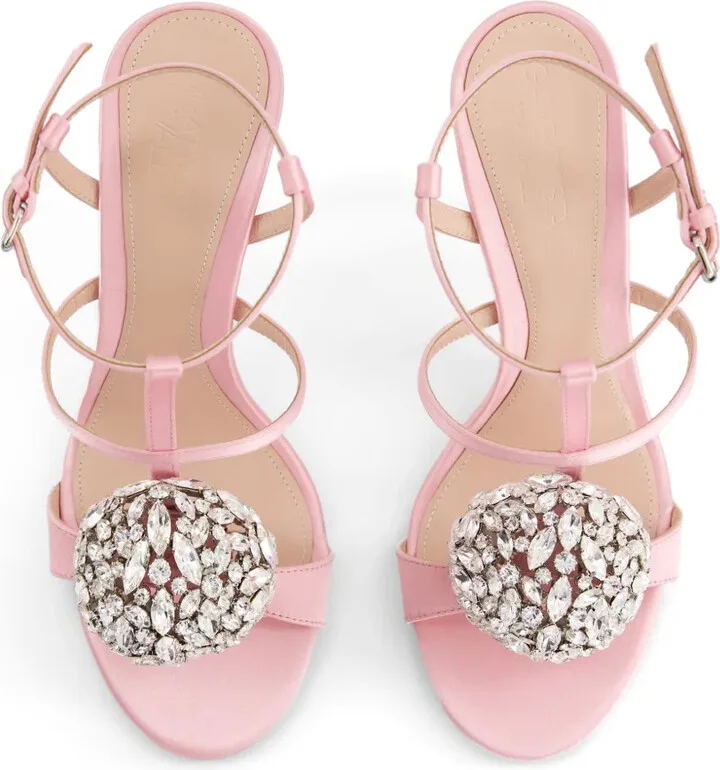 110mm Crystal-Embellished Slingback Sandals - Image 4