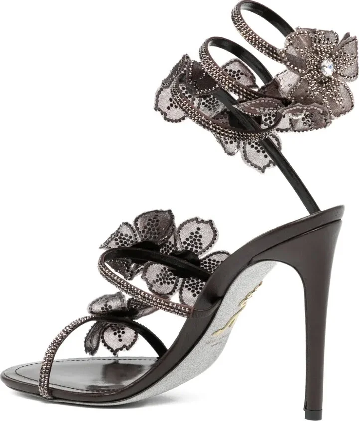 110mm Crystal-Flower Sandals - Image 3