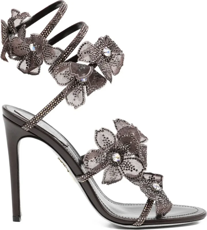 110mm Crystal-Flower Sandals