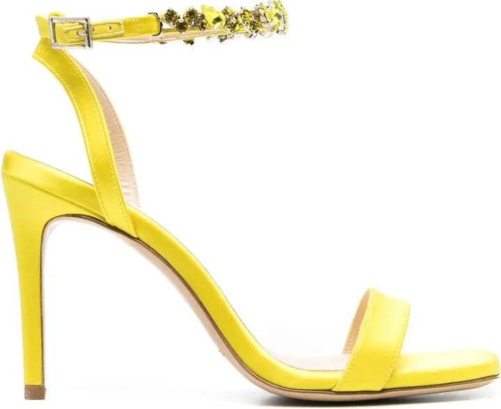 110mm Crystal-Strap Sandals
