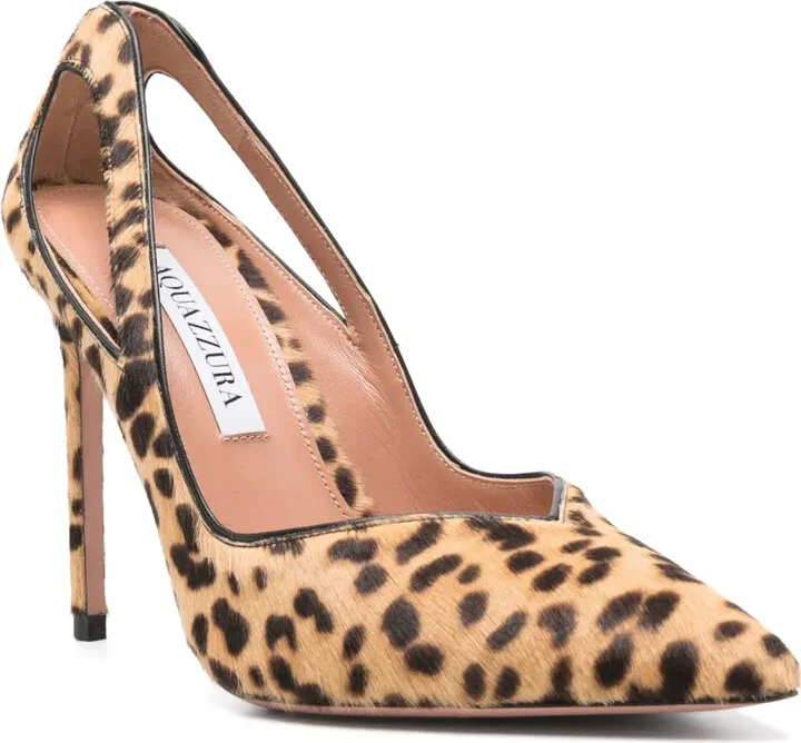 110mm Cut-Out Leopard-Print Pumps - Image 2