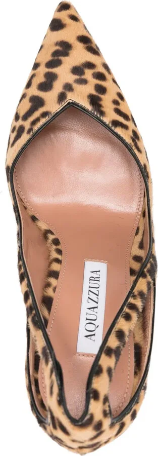 110mm Cut-Out Leopard-Print Pumps - Image 4
