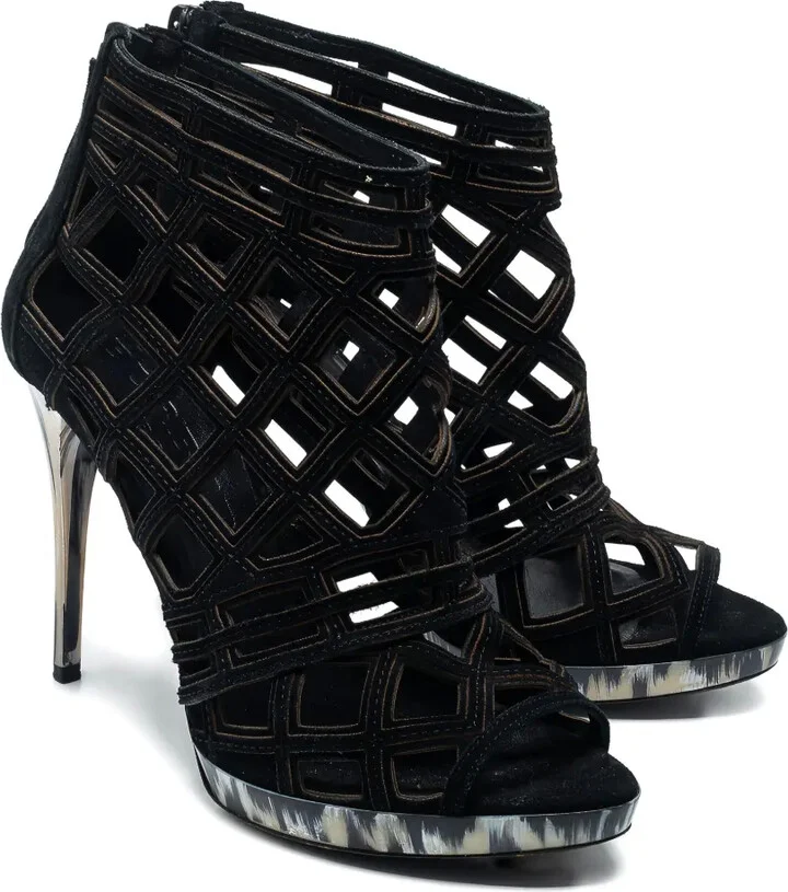 110mm Cut-Out Platform Stiletto Sandals - Image 2